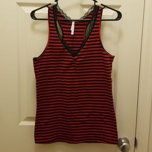 Anchor Blue Red and Black Stripe Shirt